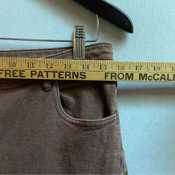 Wilfred Free Aritzia brown high rise denim jeans Sz 10 - Picture 11 of 12